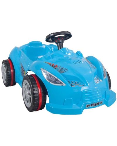 Детска кола с педали Pilsan - Speedy, синя - 1