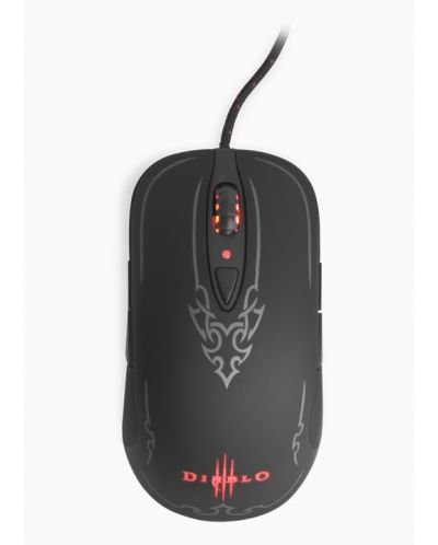 Гейминг мишка SteelSeries - Diablo III Mouse, лазерна, черна