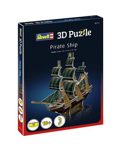 Мини 3D пъзел Revell - Пиратски кораб - 2