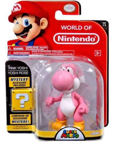Фигурка World of Nintendo Super Mario - Pink Yoshi - 3