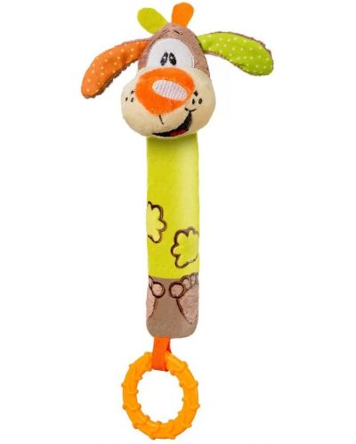Писукаща играчка с гризалка Babyono - Куче - 1