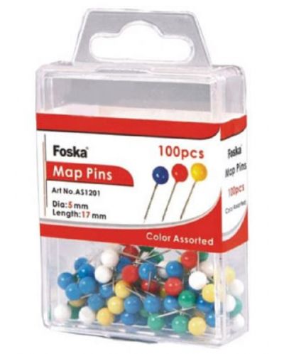 Пинчета за карта Foska - 100 броя - 1