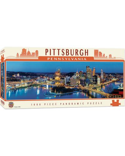 Панорамен пъзел Master Pieces от 1000 части - Питсбърг, Пенсилвания - 1