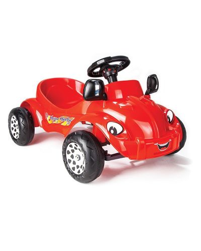 Детска кола с педали Pilsan - Happy Herby, червена - 1
