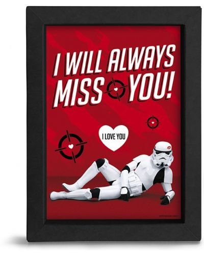 Плакат с рамка The Good Gift Movies: Star Wars - I will always miss you - 1