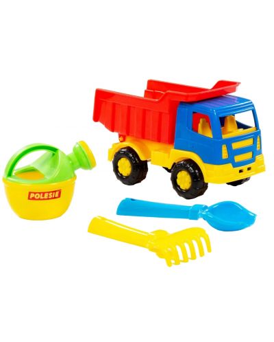 Плажен комплект Polesie Toys - Камион, 4 части, асортимент - 1