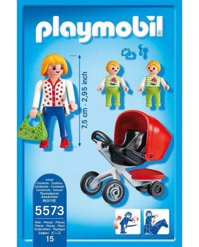 Фигурки Playmobil City Life - Майка с близначета - 3