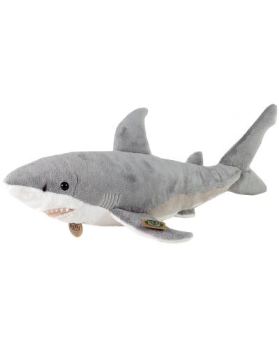 Плюшена играчка Rappa Еко приятели - Бяла акула, 51 cm - 1