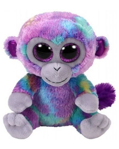 Плюшена играчка TY Toys Beanie Boos - Маймунка Zuri, 15 cm - 1