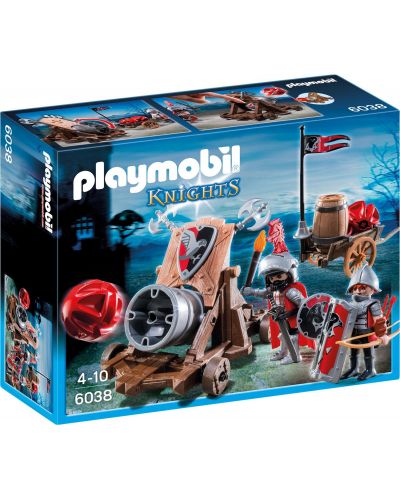 Комплект фигурки Playmobil Knights - Рицари - ястреби с артилерия - 1