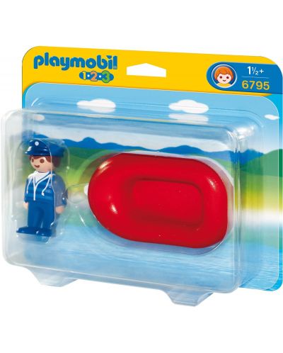 Фигурки Playmobil 1.2.3 - Мъж с лодка - 1