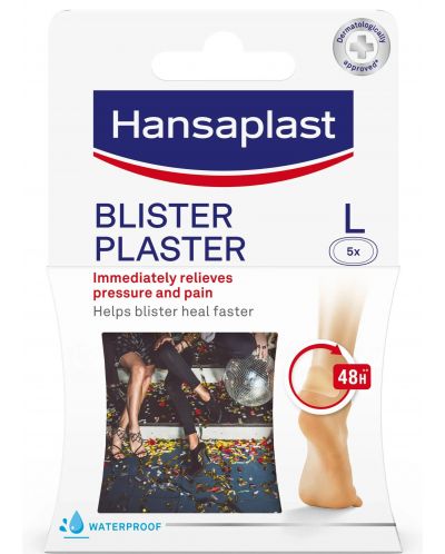 Пластири за мехури, 5 броя, Hansaplast - 1