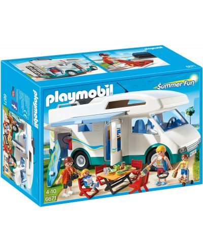 Комплект фигурки Playmobil - Летен кемпер