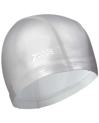 Плувна шапка Zoggs - Nylon-Spandex PU, сива - 1