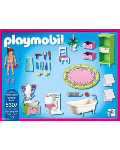 Комплект фигурки Playmobil Dollhouse - Винтидж баня - 5