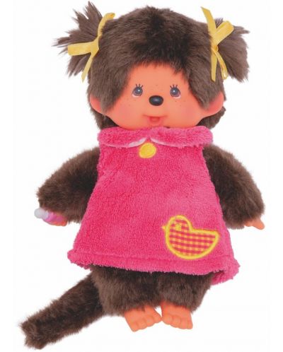 Плюшена играчка Monchhichi Fluffy girl - Маймунка, 20 cm - 1