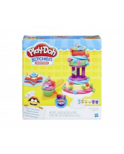 Творчески комплект Hasbro Play-Doh - Кексчета с глазура, 5 цвята