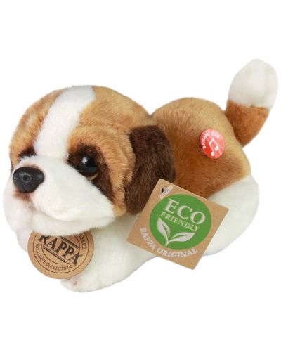 Плюшена играчка Rappa Еко приятели - Кученце Боксер, със звук, 15 cm - 1