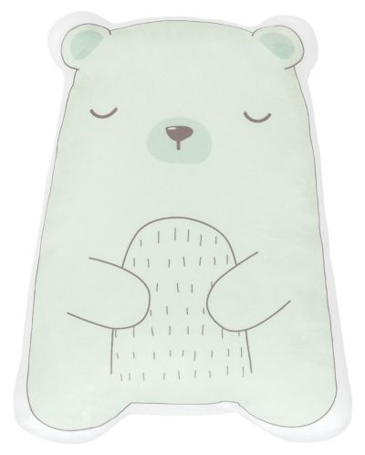 Плюшена възглавница-играчка KikkaBoo - Bear with me, зелена - 1