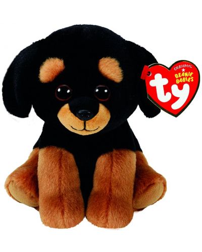 Плюшена играчка TY Toys Beanie Babies - Ротвайлер Trevour, 15 cm - 1