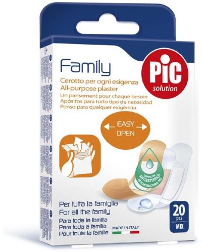 Family Пластири, Mix, 20 броя, Pic Solution - 1