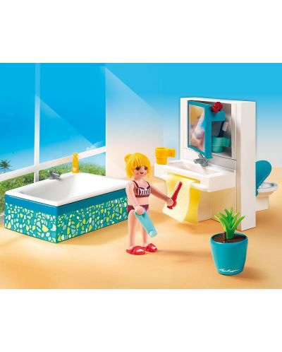 Комплект фигурки Playmobil City Life - Съвременна баня - 3