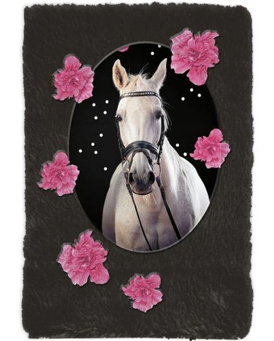 Плюшен дневник Paso Horse, А5, 80 листа - 1