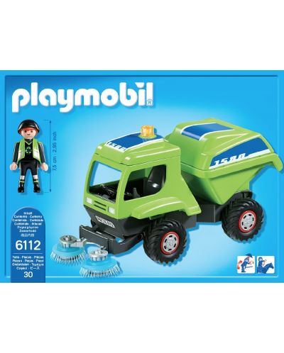 Комплект фигурки Playmobil City Action - Уличен чистач с камион - 3