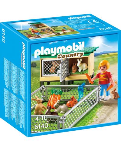 Комплект фигурки  Playmobil Country - Клетки за зайчета - 1