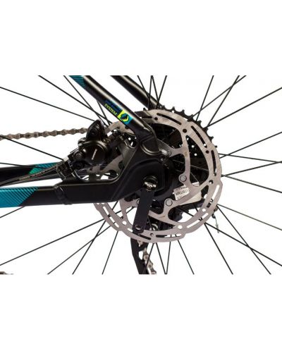 Планински велосипед със скорости SPRINT - Apolon MTB, 29", 440 mm, черно/циан/зелено - 8