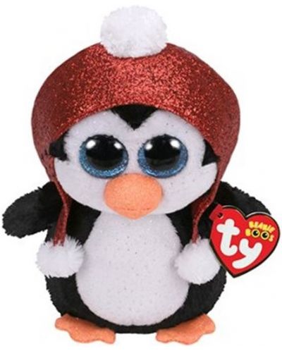 Плюшена играчка TY Toys - Пингвинче с шапка, 15 cm - 1