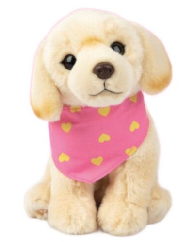 Плюшена играчка Studio Pets - Куче Лабрадор с кърпа, Щастливко, 23 cm - 1
