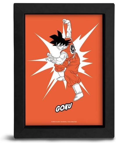 Плакат с рамка The Good Gift Animation: Dragon Ball Z - Goku (POP Color) - 1