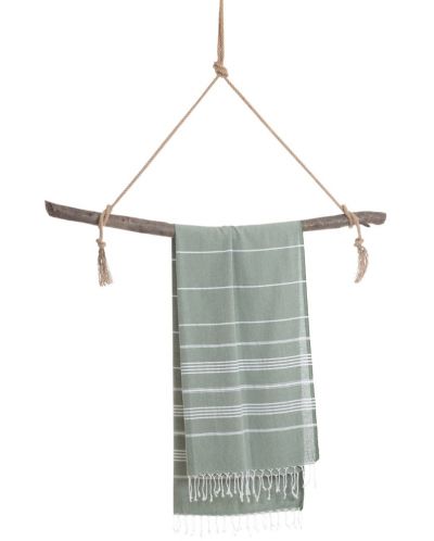 Памучна кърпа в кутия Hello Towels - Bali, 100 х 180 cm, зелена - 3