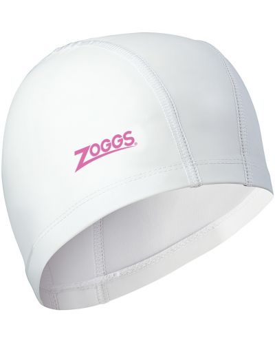 Плувна шапка Zoggs - Nylon-Spandex PU, бяла - 1