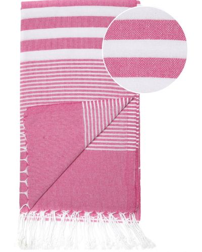 Памучна кърпа в кутия Hello Towels - Malibu, 100 х 180 cm, розова - 2