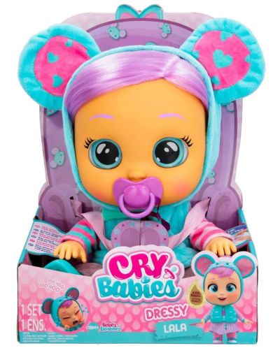 Плачеща кукла със сълзи IMC Toys Cry Babies Dressy - Лала - 1