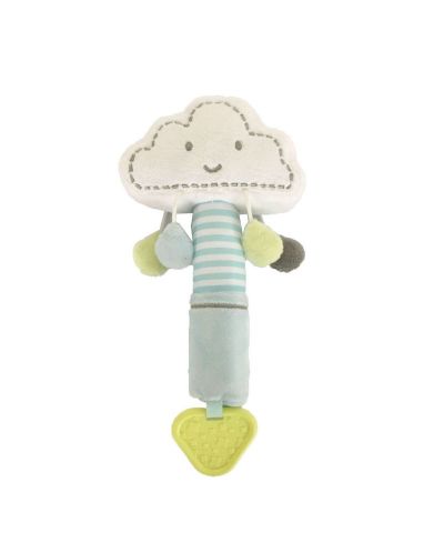 Плюшена играчка с гризалка KikkaBoo Clouds - Облаче - 1