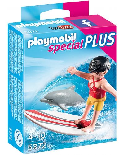 Фигурки Playmobil Special Plus - Сърфист със сърф - 1