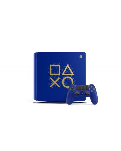 Sony PlayStation 4 Slim 500GB Days Of Play Blue Limited Edition + допълнителен Dualshock 4 контролер - 4