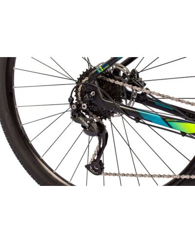 Планински велосипед със скорости SPRINT - Apolon MTB, 29", 440 mm, черно/циан/зелено - 4