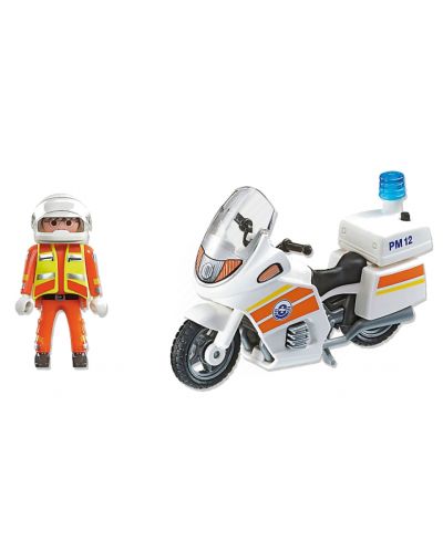 Комплект фигурки Playmobil City Action - Мотор за спешна медицинска помощ със светлини - 4