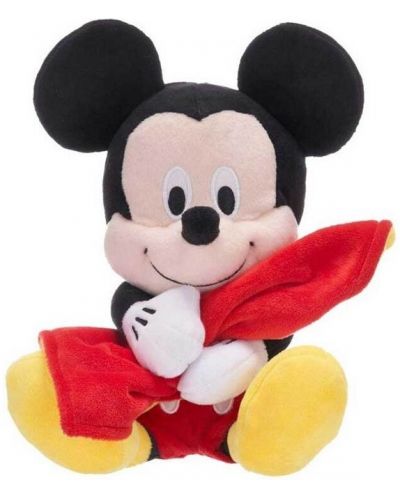 Плюшена играчка Disney Plush - Мики Маус с одеялце, 27 cm - 1