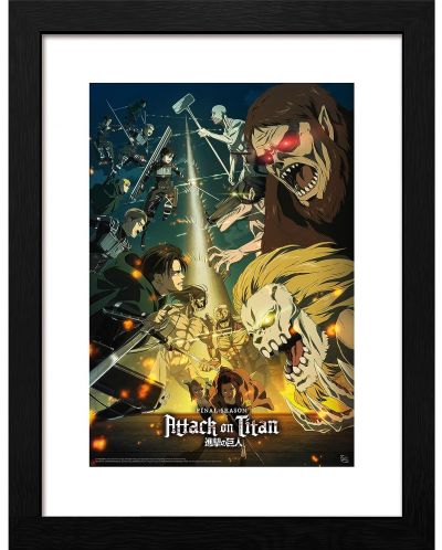 Плакат с рамка GB eye Animation: Attack on Titan - Key Art 3 - 1