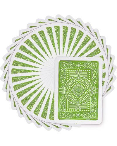 Пластични покер карти Texas Poker - светлозелен гръб - 3