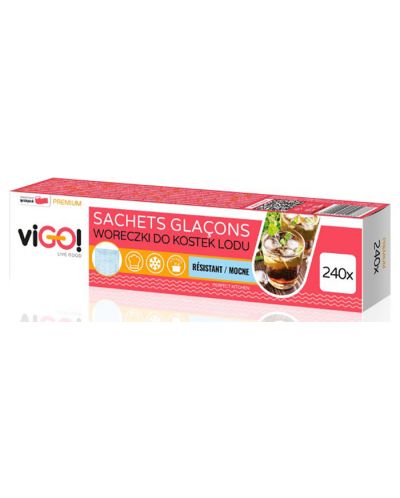 Пликове за лед viGО! - Premium, 240 кубчета - 2