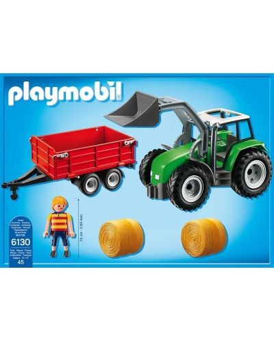 Комплект фигурки Playmobil Country – Голям трактор с ремарке - 3