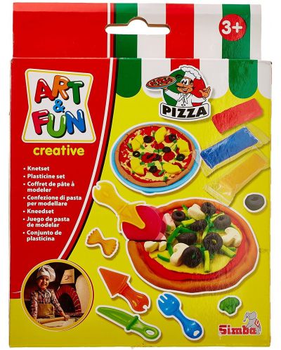 Моделин Simba Toys - Art and Fun, Сет пица - 1