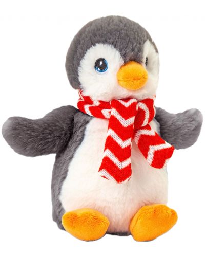 Плюшена играчка Keel Toys Keeleco - Пингвин с шал, 25 cm - 1