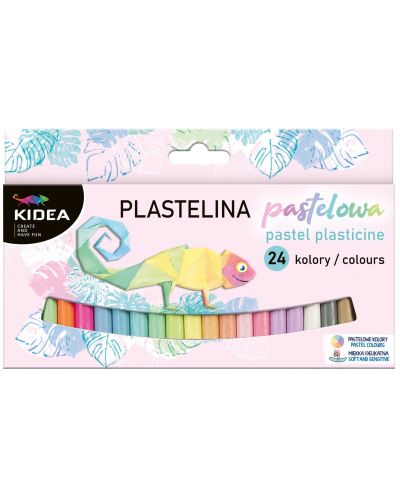 Пластилин Kidea - 24 цвята, Пастел - 1